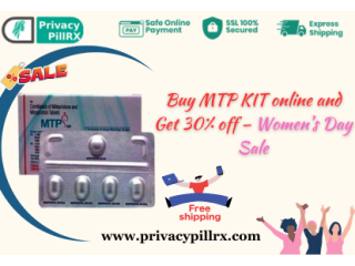 Buy MTP KIT online and get 30% off  Womens Day Sale