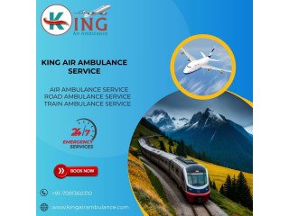 Elect King Train Ambulance service in Allahabad for 24 hours exigency service