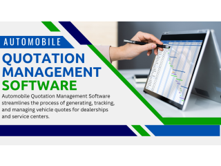 Automobile Quotation Management Software