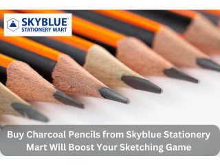 Buy Charcoal Pencils from Skyblue Stationery Mart Will Boost Your Sketching Game