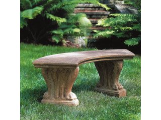 Sandstone garden bench