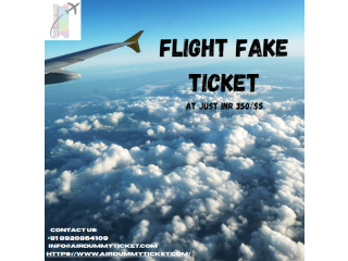 Flight fake ticket