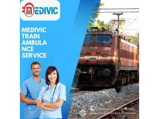 Book Medivic Train Ambulance Service in Ranchi with ICU