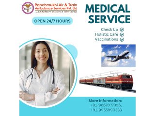 Book Special Medical Air and Train Ambulance Services in Bikaner By Panchmukhi at Low Price
