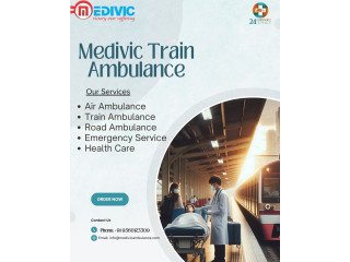 Medivic Train Ambulance Service in Delhi is the best medical transport facility