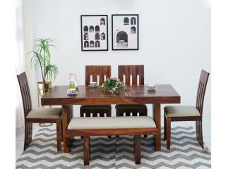 Shop 6 Seater Dining Table Online Up to 75% Off at Wooden Street