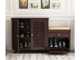 Designer Wooden Shoe Rack Perfect for Small & Large Spaces