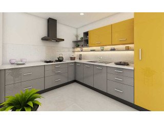 Allure L-Shaped Kitchen Maximize Space with Smart Storage