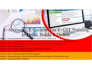 Is an e-Accounting Course Worth It in 2025? Job Market Insights, 100% Job, Accounting Certification Course in Delhi, 110070 - by SLA