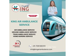 With King Train Ambulance Service in Varanasi, patients can travel with more ease and convenience