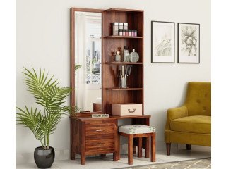 Dressing Table with Wooden Finish for Classy Interior Makeovers