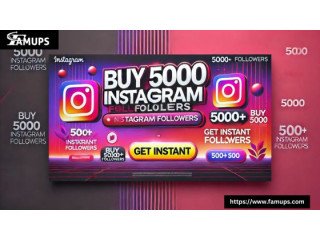 Buy 5000 Instagram Followers Instantly for Fast and Social Growth