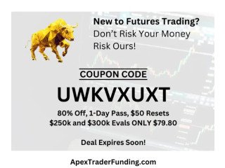 Apextraderfunding. com 80% Off All Evals, 1-Day Pass