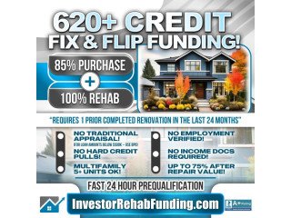 620+ CREDIT - INVESTOR FIX & FLIP FUNDING - To $2,000,000.00  No Hard Credit Report Pull!  - TN
