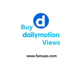 Buy Dailymotion Views For Your Video Popularity