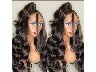Body Wave Glueless HD Transparent Lace Wig Human Hair Pre-Plucked Natural Hairline Wig