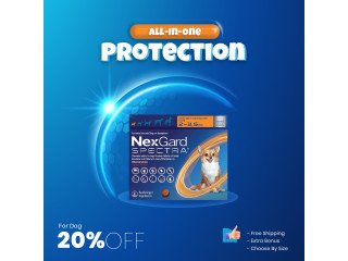 Canadavetcare Offer Nexgard spectra For dogs with 20% Off and Free Shipping