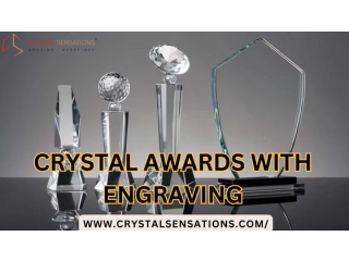 Elegant Crystal Awards with Engraving Celebrate Achievements with a Personal Touch